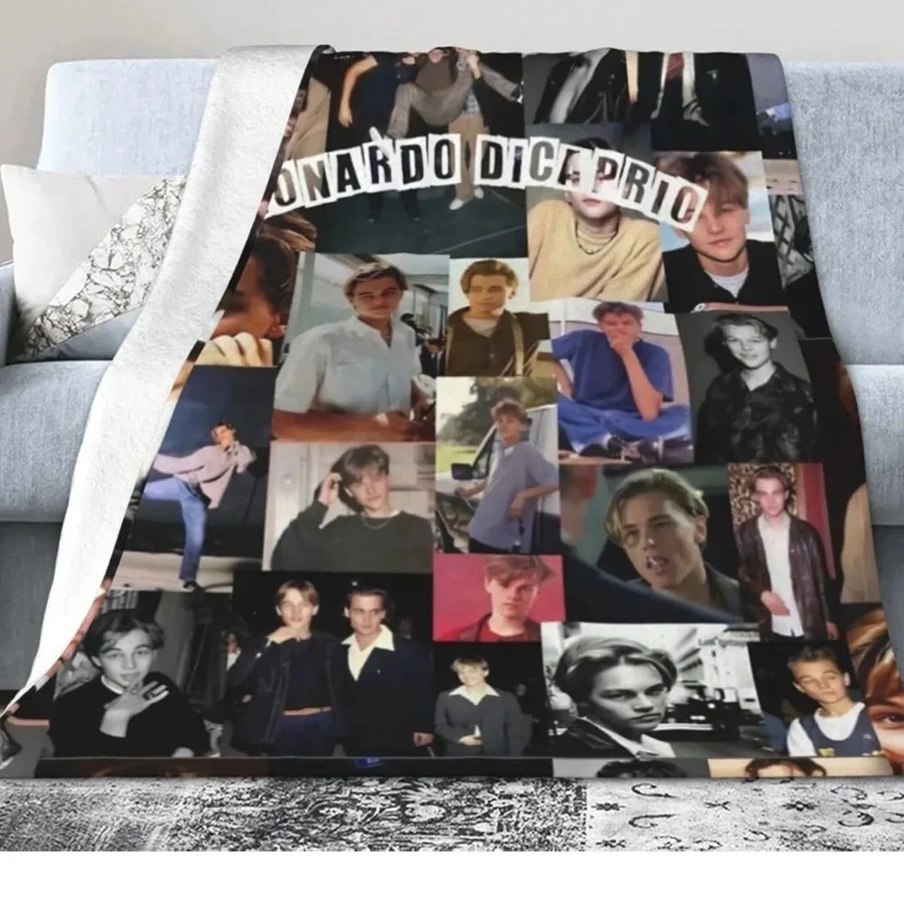 🆕 LEBEE Leonardo Dicaprio Fleece Blanket 40''x50